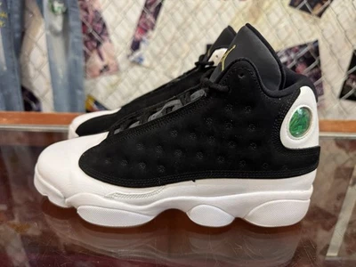 Size 7 (GS) - Nike Air Jordan 13 Retro City of Flight White/Black/Gold Trim Gum - Image 1 of 4
