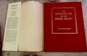 Vintage The Projective Use Of The Bender Gestalt By Edna Albers Lerner HCDJ 1972 - Picture 1 of 5