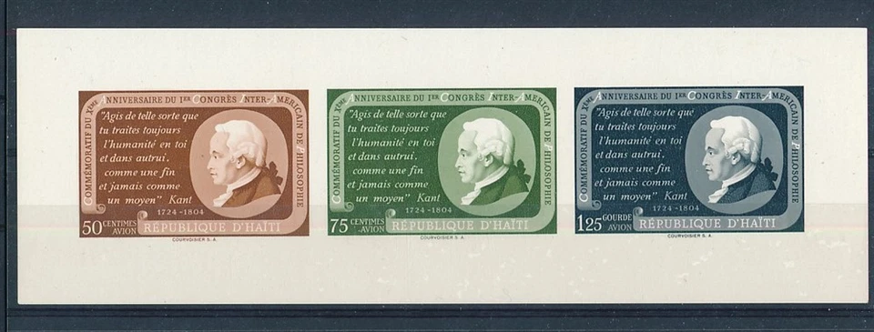 D466914 Haiti S/S MNH Famous People Imperfurado - Imagem 1 de 1