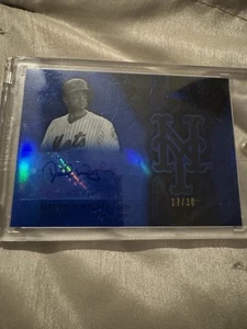 2016 Topps Chrome Team Logo Blue Auto David Wright /30 Mets 🔥 Rare Autograph - Picture 1 of 2