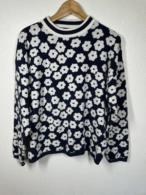 PrettyGarden Sweater Womens XL Floral Crewneck Pullover Soft Knit Casual Lightwe - Image 1 of 4
