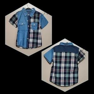 Summer Classic  Plaid Boy's Dress Shirt Multicolored Unbranded *Size* 6T Reg - Picture 1 of 3