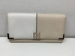 River Island White And Beige Clutch Bag - Picture 1 of 3