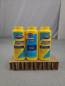 3x Dr Scholls TALC Polvo Calmante para Pies 7oz NUEVO Sellado - Imagen 1 de 12