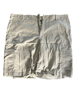 Nike Golf Shorts 38 Khaki Tan STRETCH Dri Fit Zip Cargo Pockets Excellent Cond. - Image 1 of 4