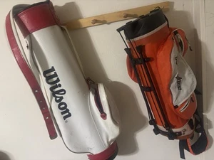 Wilson Vintage Golf Bag, Other Golf Bags, And A Mixture Of Golf Clubs. - Picture 1 of 2