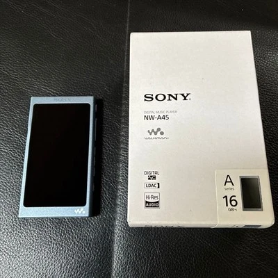 SONY NW-A45 16GB Bluetooth Hi-Res Player Walkman Azul Usado Inglés con CAJA - Imagen 1 de 4