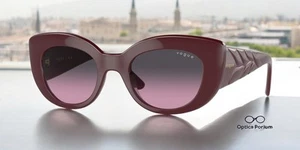 VOGUE VO5480S 304890 Full Bordeaux Violet Gradient Grey 49 mm Women's Sunglasses - Picture 1 of 2