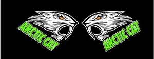 Arctic Cat Decal Pair #4 Truck Trailer Window Car Snowmobile Wall Art - Picture 1 of 1