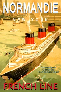 SS NORMANDIE French Line Ship Poster Ocean Liner Cruise New York Art Print 194 - Imagen 1 de 1