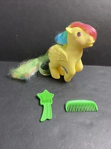1984 Vintage G1 MY LITTLE PONY Rainbow Pegasus Skydancer & Pony Wear - Picture 1 of 11