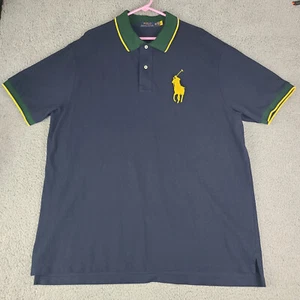 Camisa POLO Ralph Lauren Para Hombre 2XB Big Pony Calce Clásico Cuello Borde en Contraste USADA - Imagen 1 de 19
