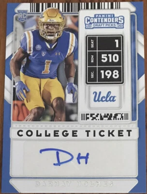 2020 Panini Contenders Draft Picks Rookie Autograph Darnay Holmes #260 UCLA - Image 1 of 2