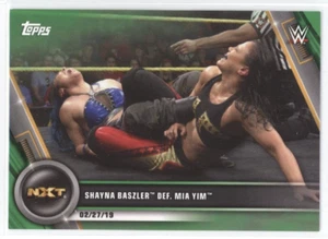 Shayna Baszler Def Mia Yim 2020 WWE Topps Damen Division grün 55/75 - Bild 1 von 2