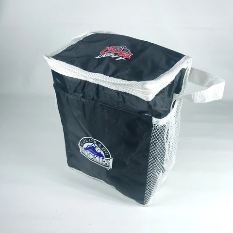 Coors Light Colorado Rockies Insulated Cooler Bag Lunch Tote 10.5" X 7.5" X 5.5" Cover