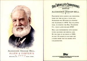 Alexander Graham Bell 2007 Topps Allen & Ginter #9 Card *AutographDen*