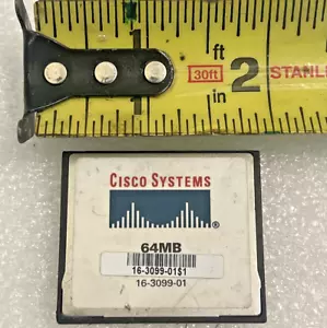 Cisco Systems Compact Flash Memory Card (64MB) 16-3099-01 THNCF064MBACBB - Picture 1 of 2