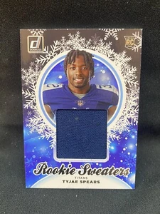 2023 Panini Donruss Tyjae Spears Rookie Holiday Sweaters RC #HS-TSP Titans - Picture 1 of 2