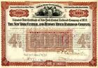 New York Central and Hudson River Railroad Co. Signed by E.V.W. Rossiter - $5,00