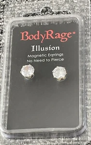 Body Rage Illusion magnetic gold tone Stud earrings - No Piercing Needed - Picture 1 of 3