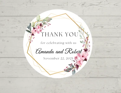 wedding stickers personalized - Image 1 of 2