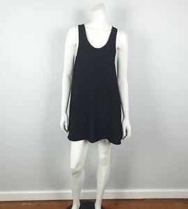 Mika & Gala Size 8 Short Black A Line Dress Structured Pockets Scoop Neckline - Picture 1 of 11