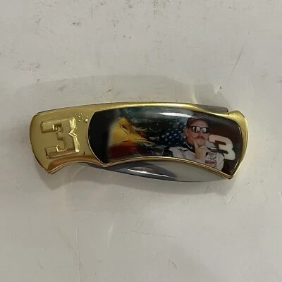 Faca de bolso dobrável vintage Dale Earnhardt Nascar #3 guc ver fotos - Imagem 1 de 4