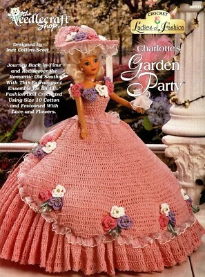 Charlotte's Garden Party Fashion Doll Crochet Booklet The Needlecraft Shop - Image 1 of 2