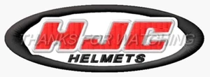 HJC HELMETS EMBROIDERED PATCH IRON/SEW ON 4-1/4" x 1-1/2" MOTORCYCLE, CAR RACING - Bild 1 von 2