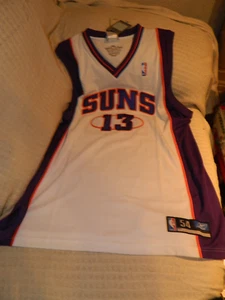 NBA Store Reebok Phoenix Suns Steve Nash White Jersey Size 54 New w/ Tags *READ* - Picture 1 of 6
