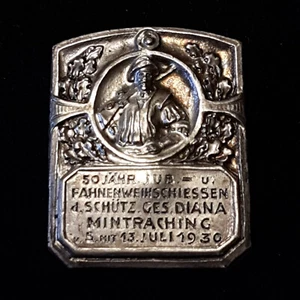 Schützenverein Diana 1880, Mintraching, 1930, 50 jähr. Jubiläum- Fahnenweihe; - Bild 1 von 2