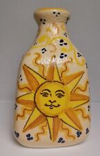 Vintage Sunburst Vase, Sun Face Mid Century Modern Large 6 1/2"x4"