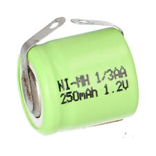 Battery Cell 1,2V 250mAh 1/3AA With U Solder Tags Nimh