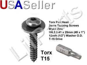 GM C5 Corvette Faro T15 Torx Cabeza Pan Tornillos M4.2 X 1.41 X 25mm 16530190 - Imagen 1 de 1