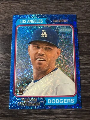 2023 Topps Heritage Blue Sparkle Parallel Cards #251-400 - Image 1 of 4