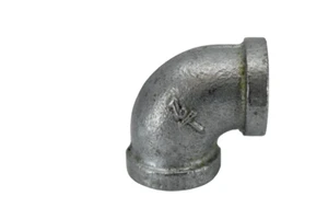 Galvanised Malleable Iron Elbow 90 Degree Pipe Fitting 15mm (1/2") - Picture 1 of 4