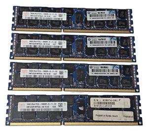 64 GB 4x 16 GB DDR3L-10600R für HP Z620 Xeon Server RAM ECC Arbeitsspeicher Hyni - Bild 1 von 2