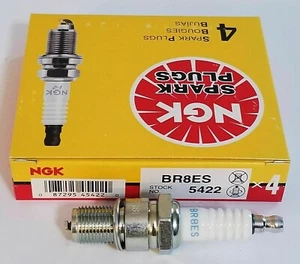 4 NGK SPARK PLUGS BR8ES 5422 - Picture 1 of 2