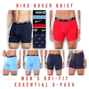 Nike Everyday Cotton Stretch Boxer Brief 3 Pack Red Blue Men's Size X-Large _A1 - Picture 1 of 9