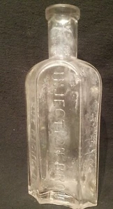 Antique 1890 Paris Richelieu INJECTION BROU bottle glass medicine France  - Picture 1 of 7