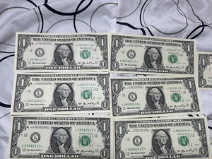 Dollar star notes uncirculated 25  Star notes lot   ****Sequential ***** - Picture 1 of 11