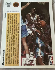 1991-92 Upper Deck Award Winners Michael Jordan #AW1  Hologram Card - Picture 1 of 2