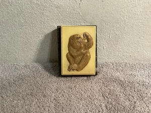 Resin Mold Japanese Carved Monkey Meiji Period Paperweight-AMR 1969 - Picture 1 of 10