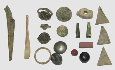 19 artículos de sitio hechos e intercambiados por indios iroqueses jesuita Burrell Creek Ginebra Nueva York Foto 1 de 4