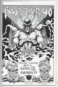 FAUST TOUR 90 #6, NM-, Signed Tim Vigil Quinn, 1990 Horror, Limited #89 / 1900 - Picture 1 of 2