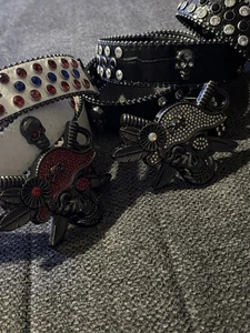 Rhinestone Fashion Pirate skulls belts - Picture 1 of 6