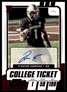 2021 Panini Contenders Draft Picks Rookie Auto D'Wayne Eskridge #148 - Picture 1 of 2