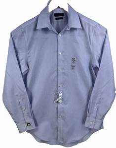 SPOT Nueva Camisa de Vestir Calvin Klein Azul Infinita Sin Hierro Calce Ajustado 15.5 32/33 M - Imagen 1 de 8