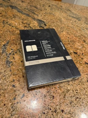 Moleskine PRO Notebook for Structured Thinking ~ 5x8.25" 240 Pages, Black NEW - Image 1 of 3