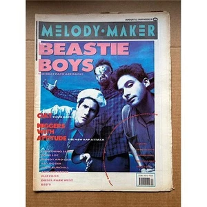 BEASTIE BOYS MELODY MAKER MAGAZINE AUGUST 5 1989 - BEASTIE BOYS COVER + FEATURE - Picture 1 of 1